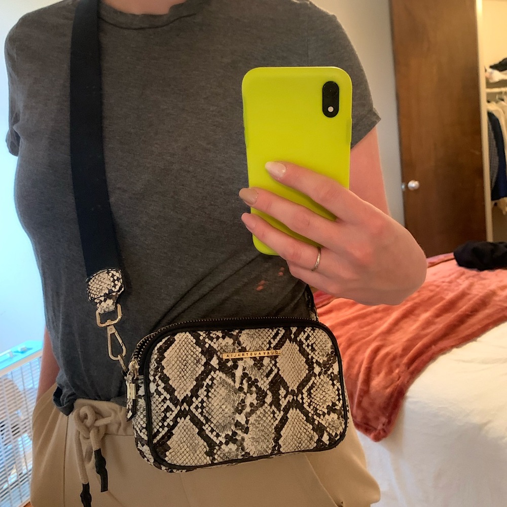 Quay Australia cross body animal print bag